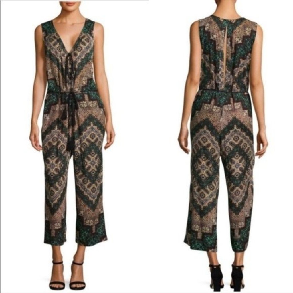 Raga Tikal Sleeveless Printed Jumpsuit Size Xs
